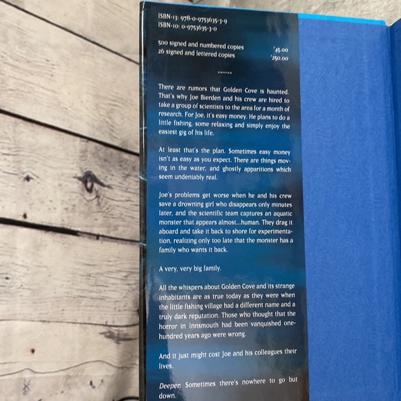 James A. Moore Deeper Signed Limited Copy - Picture 7 of 9